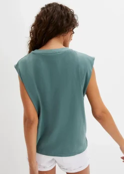 bonprix Nachhaltigere Materialien|Shirts & Tops^Oversize-Shirt aus reiner Bio-Baumwolle graugrün