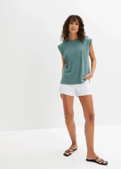 bonprix Nachhaltigere Materialien|Shirts & Tops^Oversize-Shirt aus reiner Bio-Baumwolle graugrün