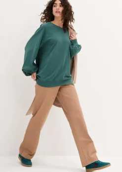 bonprix Shirts & Tops^Oversize-Shirt aus reiner Baumwolle mattgrün