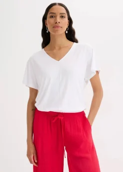 bonprix Shirts & Tops^Oversize-Shirt aus softem Viskose-Mix weiß