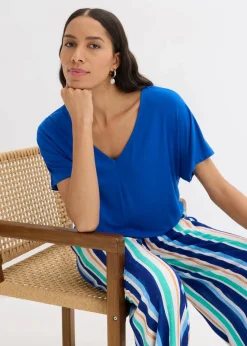 bonprix Shirts & Tops^Oversize-Shirt aus softem Viskose-Mix arktikblau