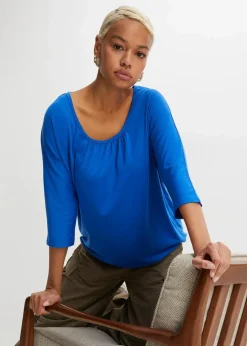 bonprix Shirts & Tops^Oversize-Shirt aus Viskose-Mix arktikblau