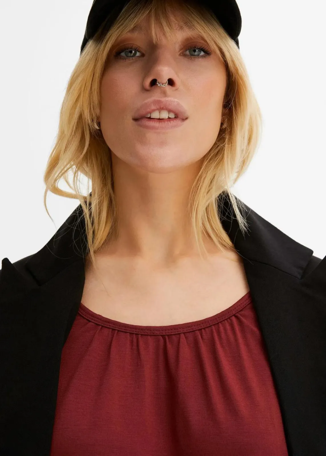 bonprix Shirts & Tops^Oversize-Shirt aus Viskose-Mix bordeaux