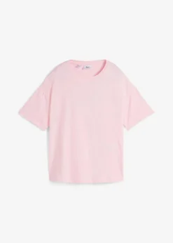 bonprix Nachhaltigere Materialien|Shirts & Tops^Oversize-Shirt mit Druck puderrosa