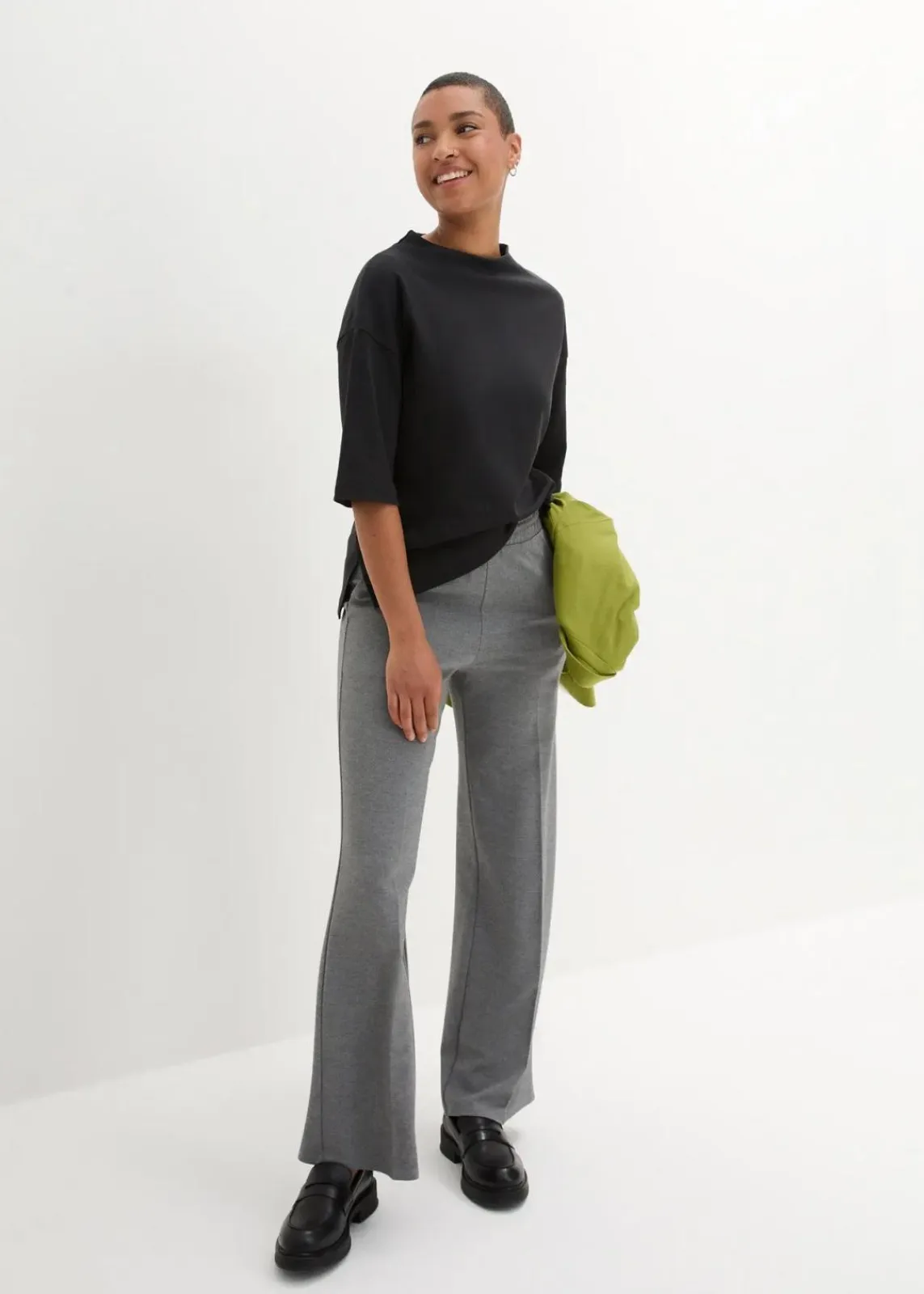bonprix Shirts & Tops^Oversize-Shirt Shirt aus reiner Bio-Baumwolle schwarz