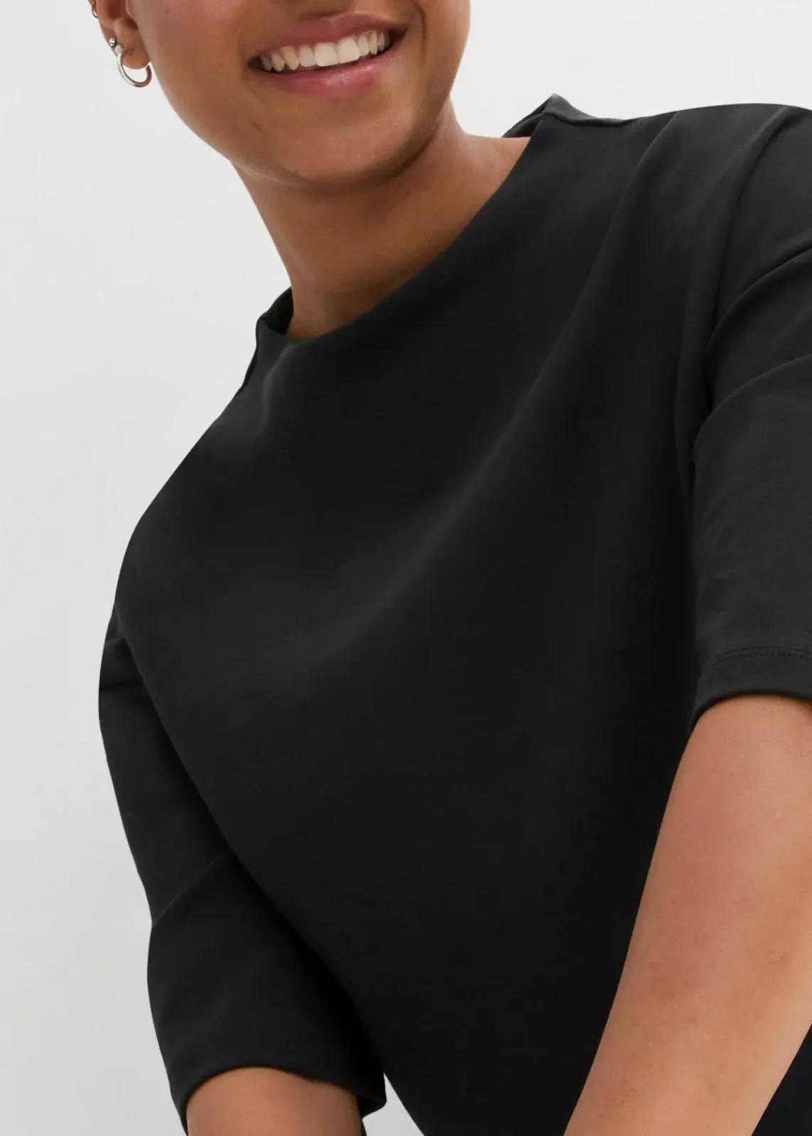 bonprix Shirts & Tops^Oversize-Shirt Shirt aus reiner Bio-Baumwolle schwarz