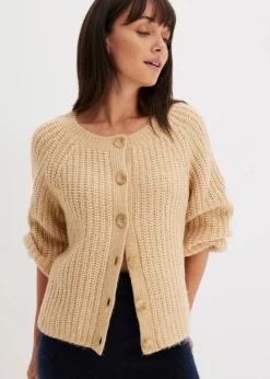 bonprix Bekleidung·Umstandsmode|Strickmode^Oversize-Strickjacke latte macchiato