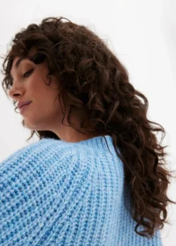 bonprix Bekleidung·Umstandsmode|Strickmode^Oversize-Strickjacke brilliantblau