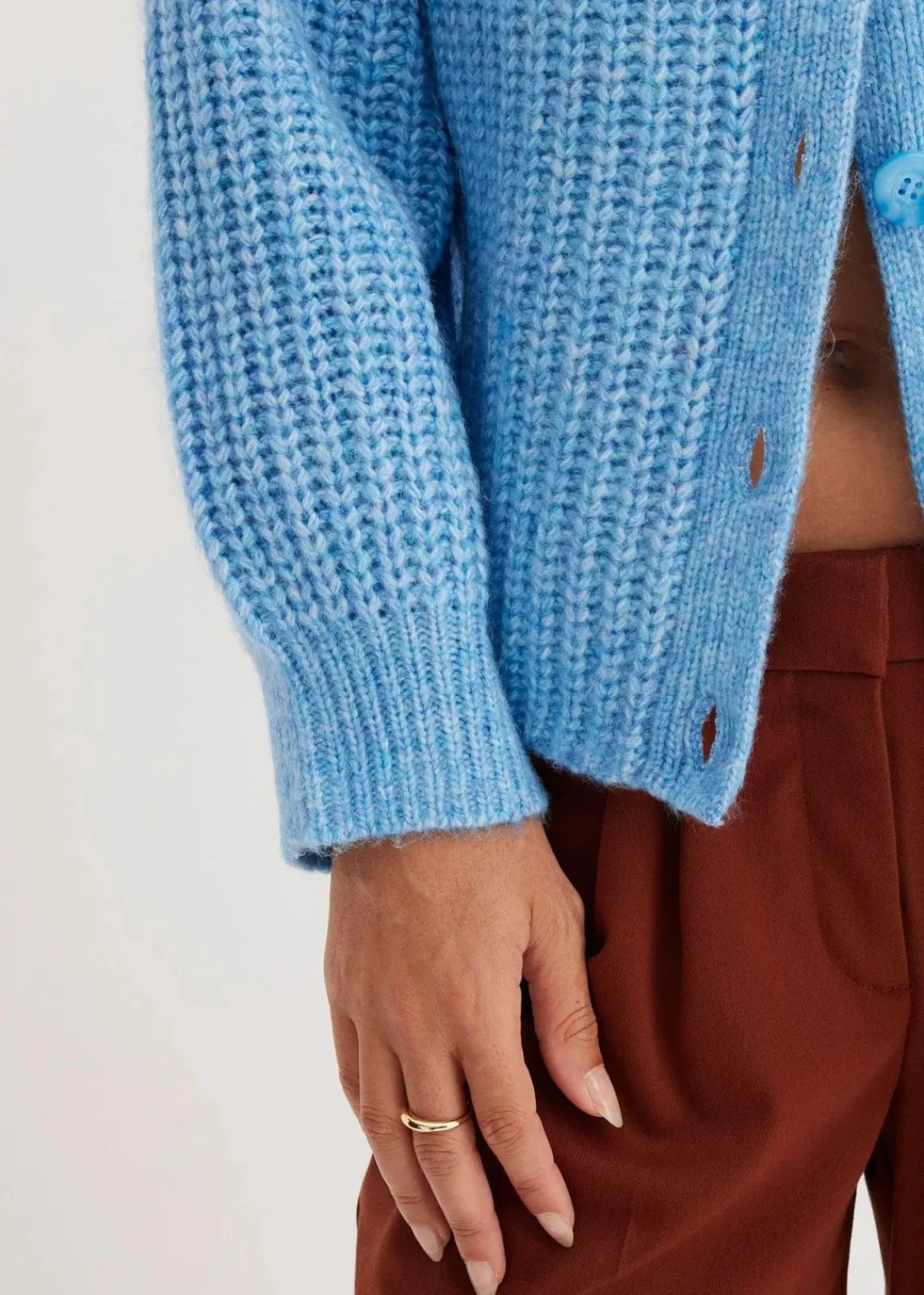 bonprix Bekleidung·Umstandsmode|Strickmode^Oversize-Strickjacke brilliantblau