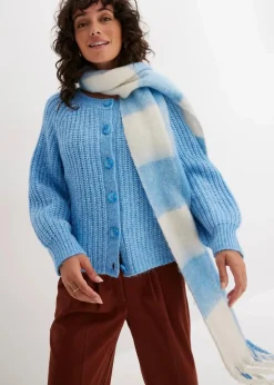bonprix Bekleidung·Umstandsmode|Strickmode^Oversize-Strickjacke brilliantblau