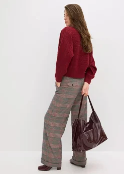 bonprix Bekleidung·Umstandsmode|Bekleidung·Jeans^Oversize-Strickjacke pflaumenrot