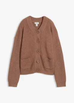 bonprix Bekleidung·Umstandsmode|Strickmode^Oversize-Strickjacke schokosorbet