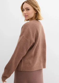 bonprix Bekleidung·Umstandsmode|Strickmode^Oversize-Strickjacke schokosorbet