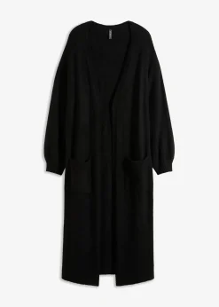bonprix Bekleidung·Umstandsmode|Bekleidung·Jeans^Oversize-Strickjacke in Midilänge schwarz