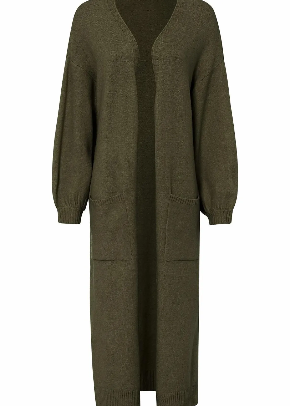 bonprix Bekleidung·Umstandsmode|Bekleidung·Jeans^Oversize-Strickjacke in Midilänge dunkeloliv