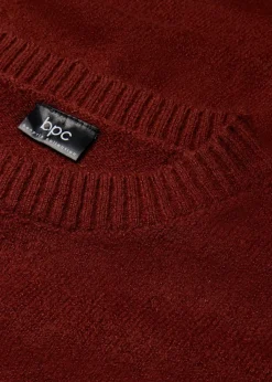 bonprix Kleider|Nachhaltigere Materialien^Oversize-Strickkleid mahagonibraun