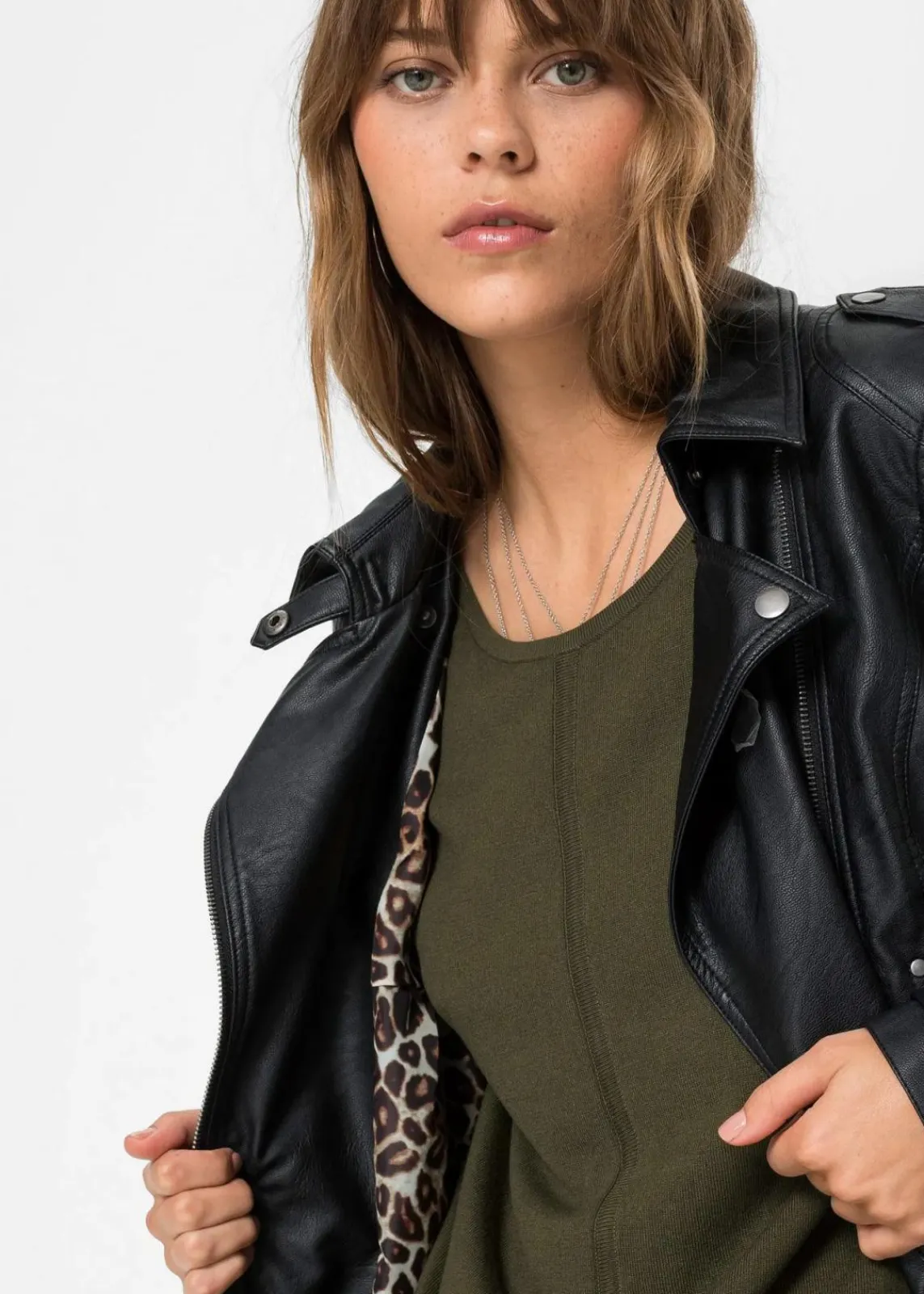 bonprix Bekleidung·Umstandsmode|Strickmode^Oversize-Strickpullover dunkeloliv