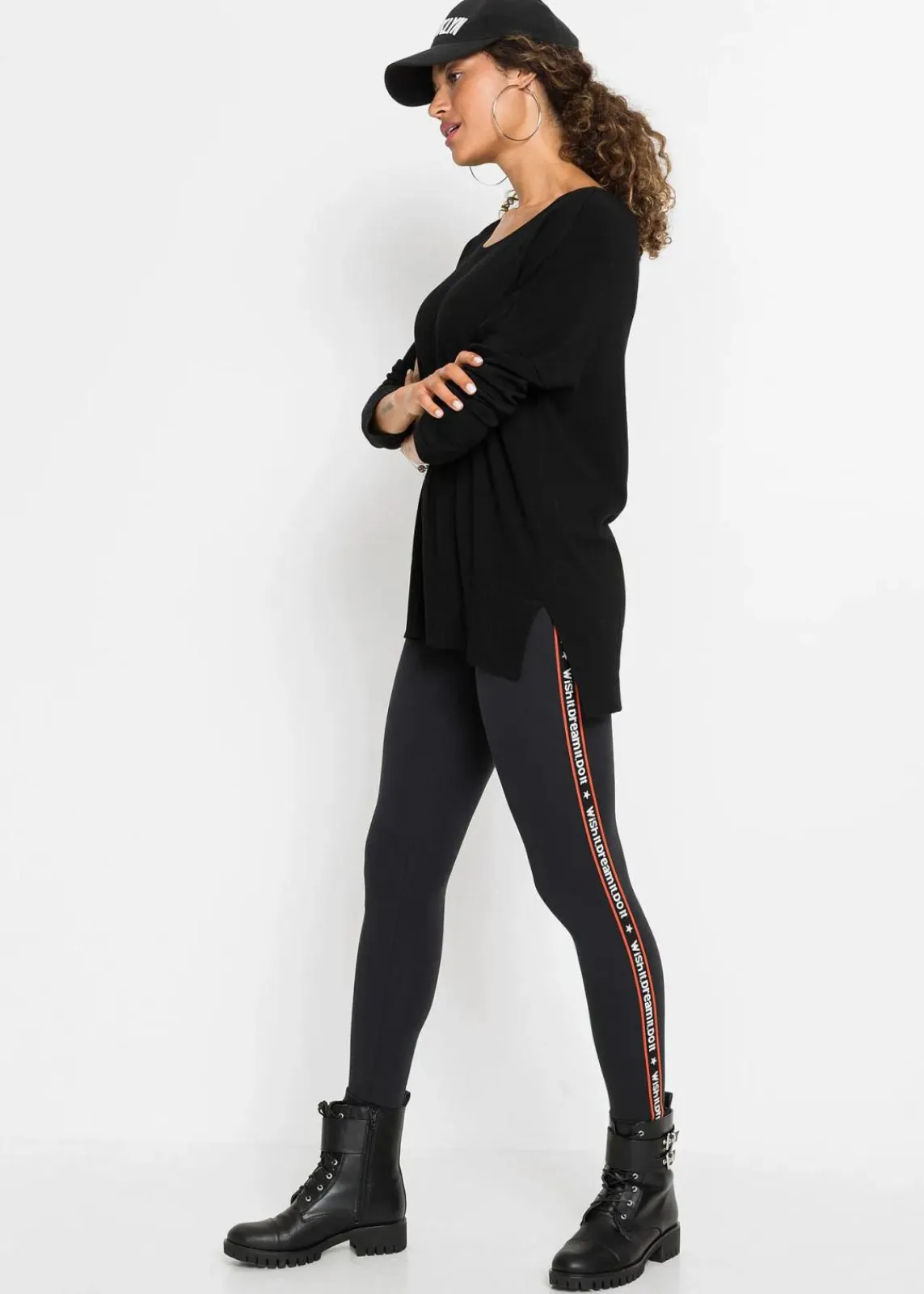 bonprix Bekleidung·Umstandsmode|Strickmode^Oversize-Strickpullover schwarz