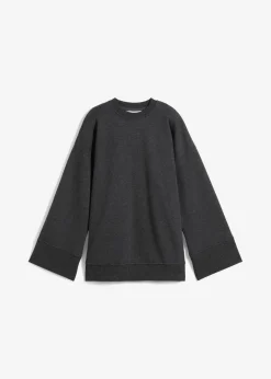 bonprix Sweat|Bekleidung·Blusen & Tuniken^Oversize-Sweatshirt anthrazit meliert meliert
