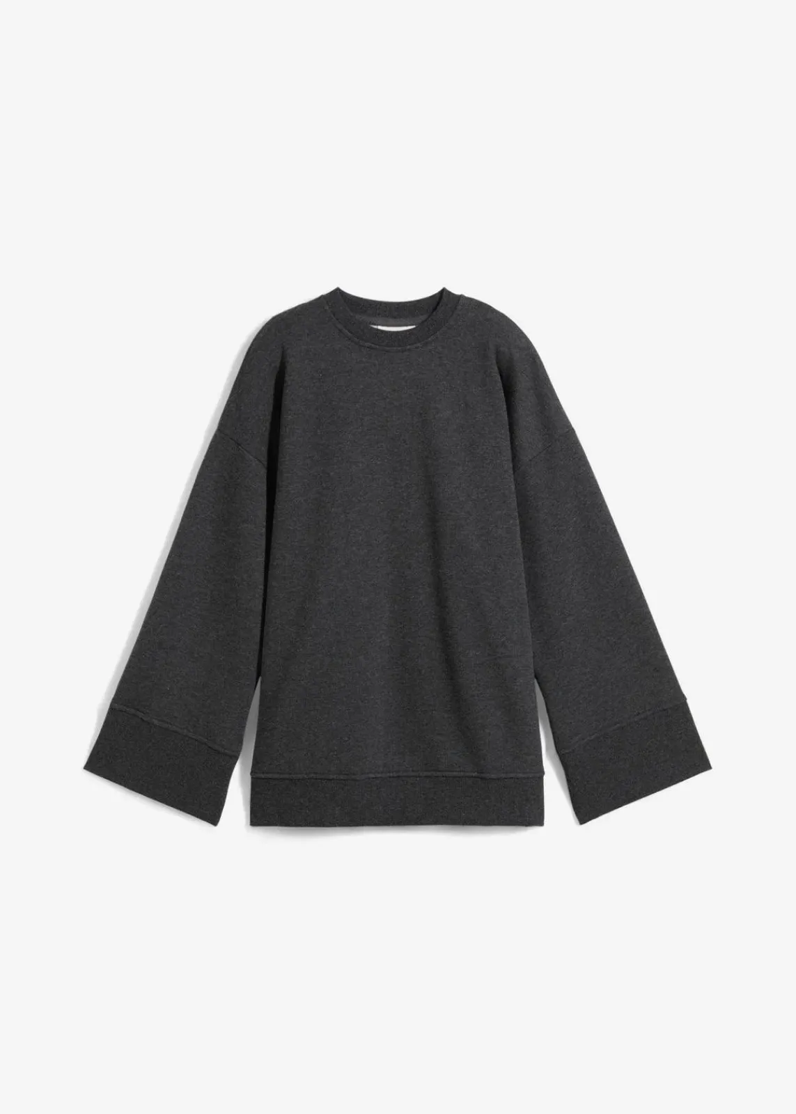 bonprix Sweat|Bekleidung·Blusen & Tuniken^Oversize-Sweatshirt anthrazit meliert meliert
