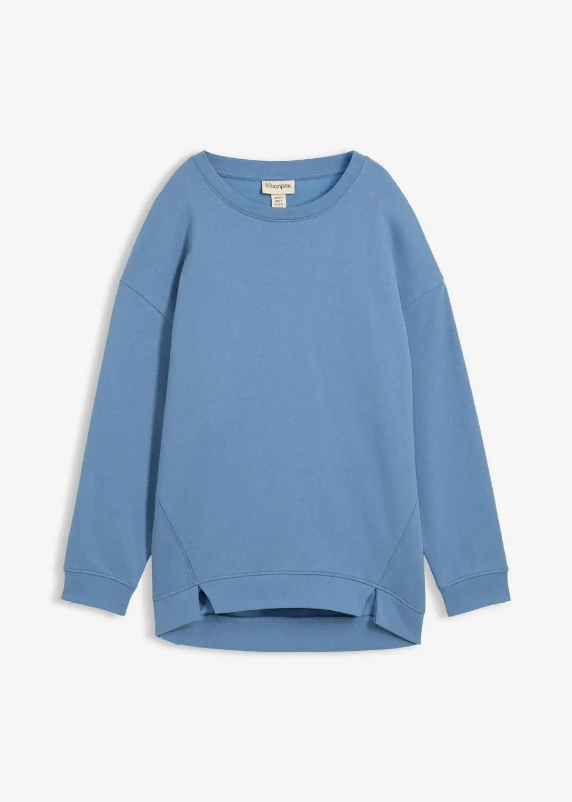bonprix Sweat|Nachhaltigere Materialien^Oversize-Sweatshirt wellenblau