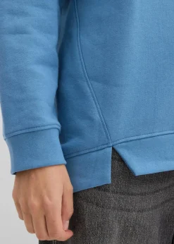 bonprix Sweat|Nachhaltigere Materialien^Oversize-Sweatshirt wellenblau