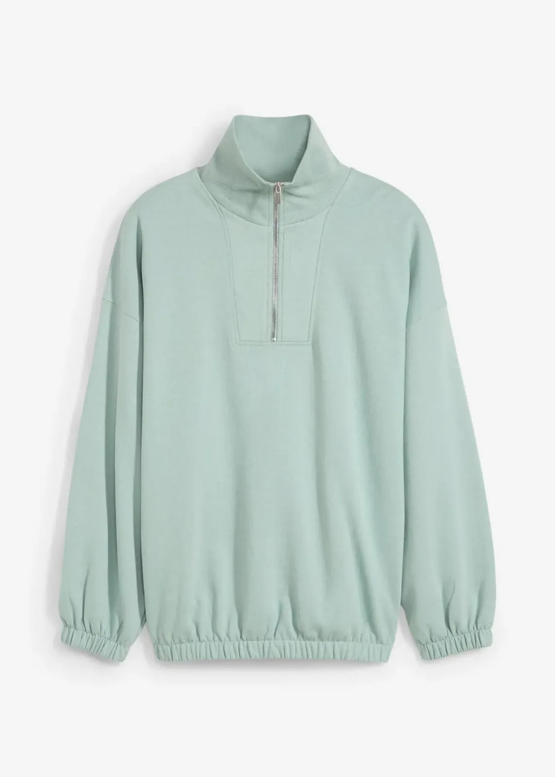 bonprix Sweat|Bekleidung·Blusen & Tuniken^Oversize-Sweatshirt aus Bio-Baumwolle seegrün