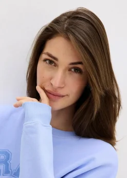 bonprix Sweat|Bekleidung·Blusen & Tuniken^Oversize-Sweatshirt aus reiner Baumwolle perlblau