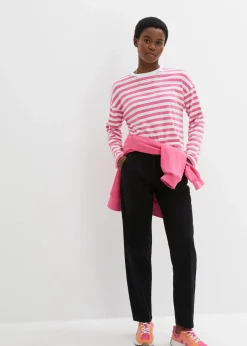 bonprix Sweat|Basics^Oversize-Sweatshirt aus reiner Baumwolle pink