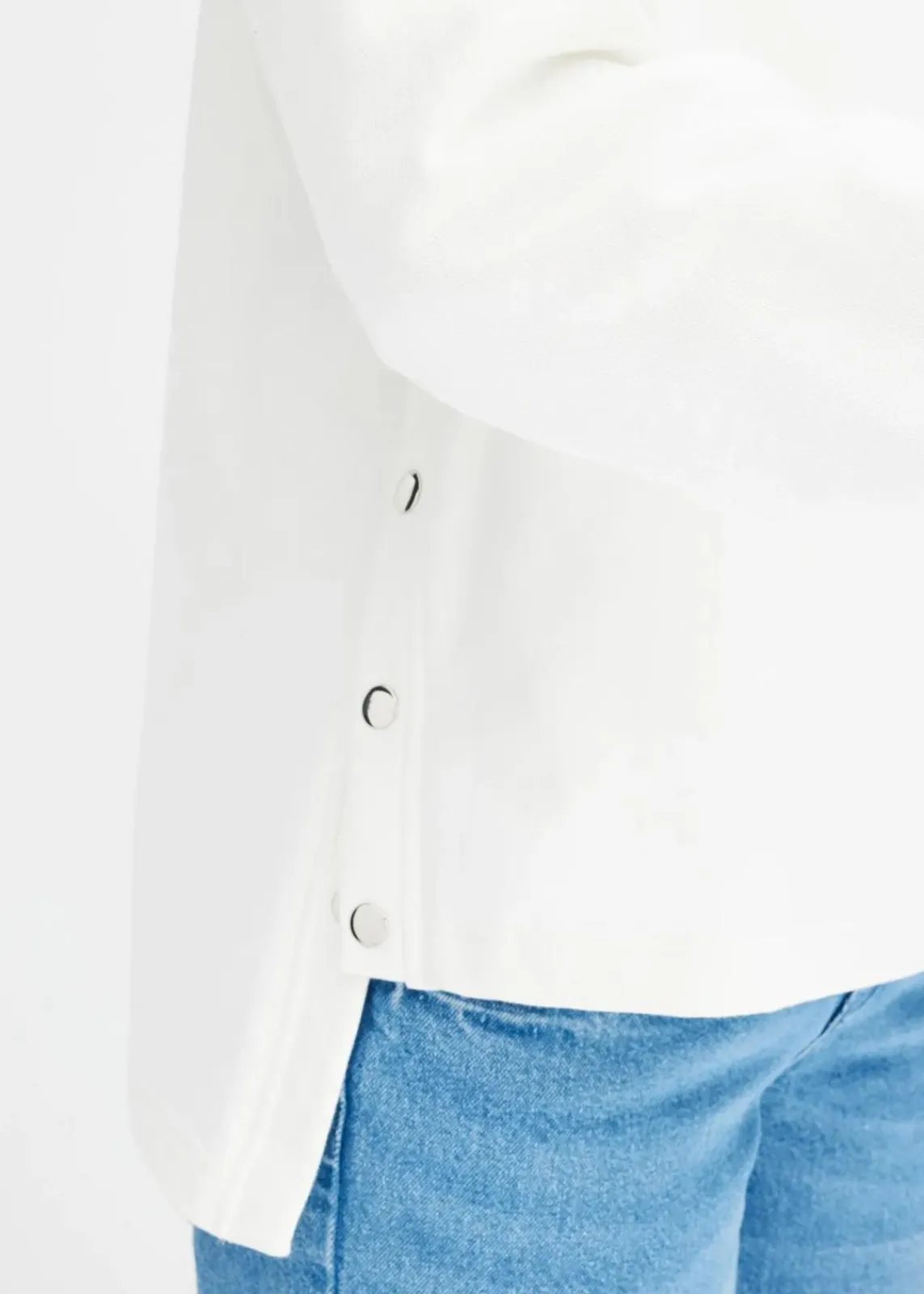 bonprix Nachhaltigere Materialien|Sweat^Oversize-Sweatshirt aus reiner Bio-Baumwolle wollweiß