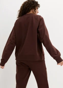 bonprix Bekleidung·Röcke|Bekleidung·Blusen & Tuniken^Oversize-Sweatshirt aus reiner schwerer Bio-Baumwolle terrabraun