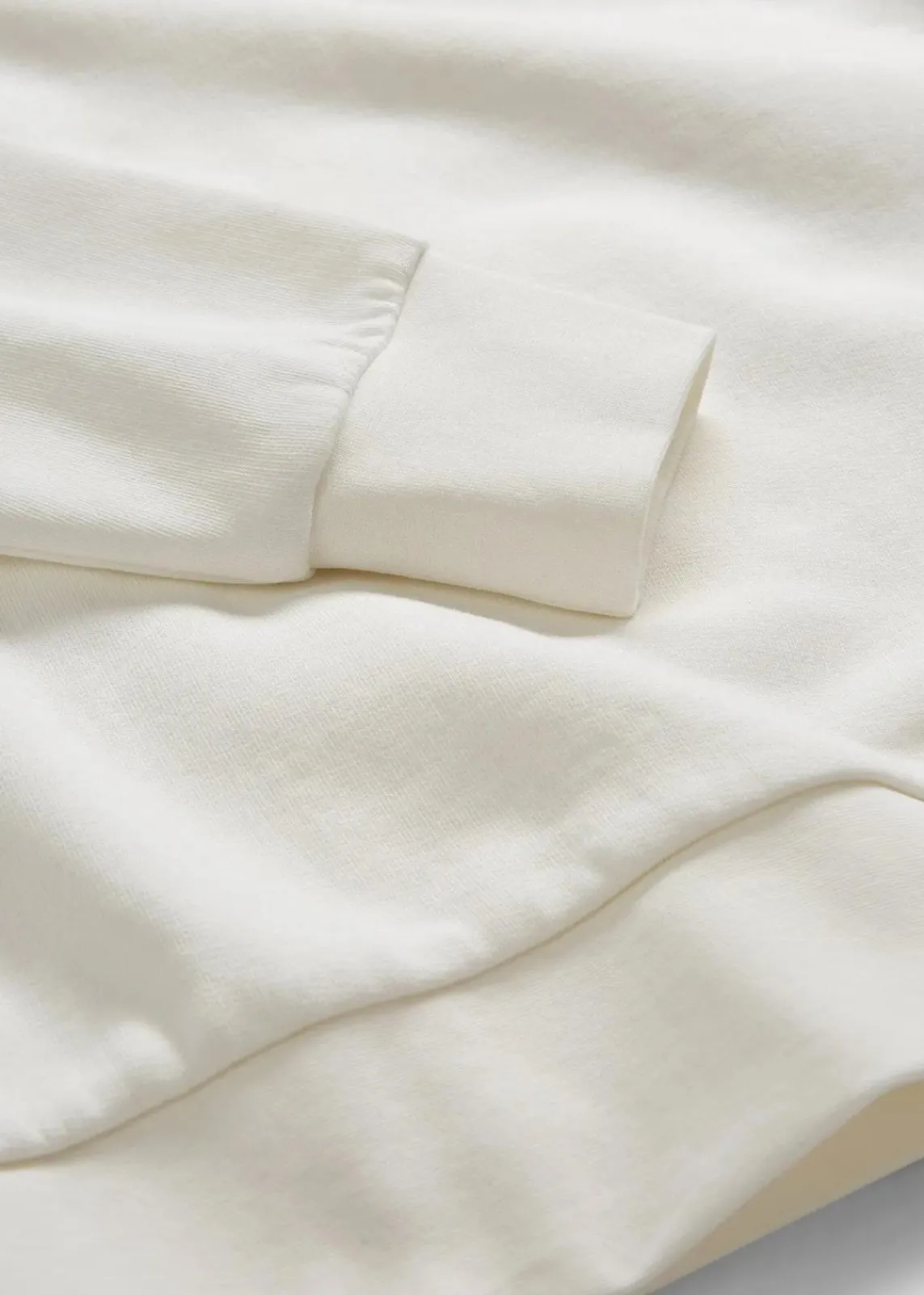 bonprix Bekleidung·Röcke|Bekleidung·Blusen & Tuniken^Oversize-Sweatshirt aus reiner Bio-Baumwolle wollweiß