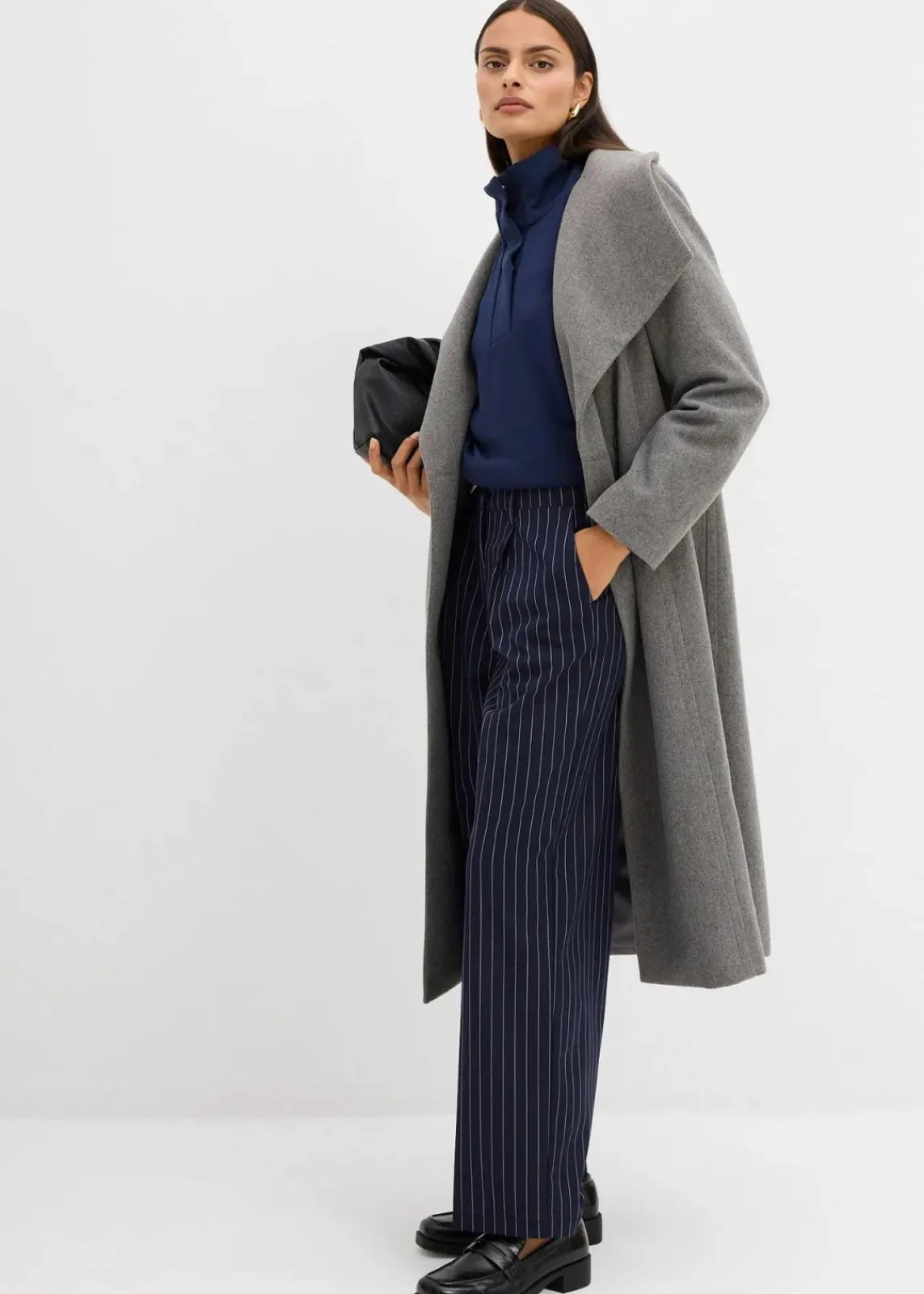 bonprix Sweat|Bekleidung·Blusen & Tuniken^Oversize-Sweatshirt aus Scuba dunkelblau