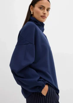bonprix Sweat|Bekleidung·Blusen & Tuniken^Oversize-Sweatshirt aus Scuba dunkelblau