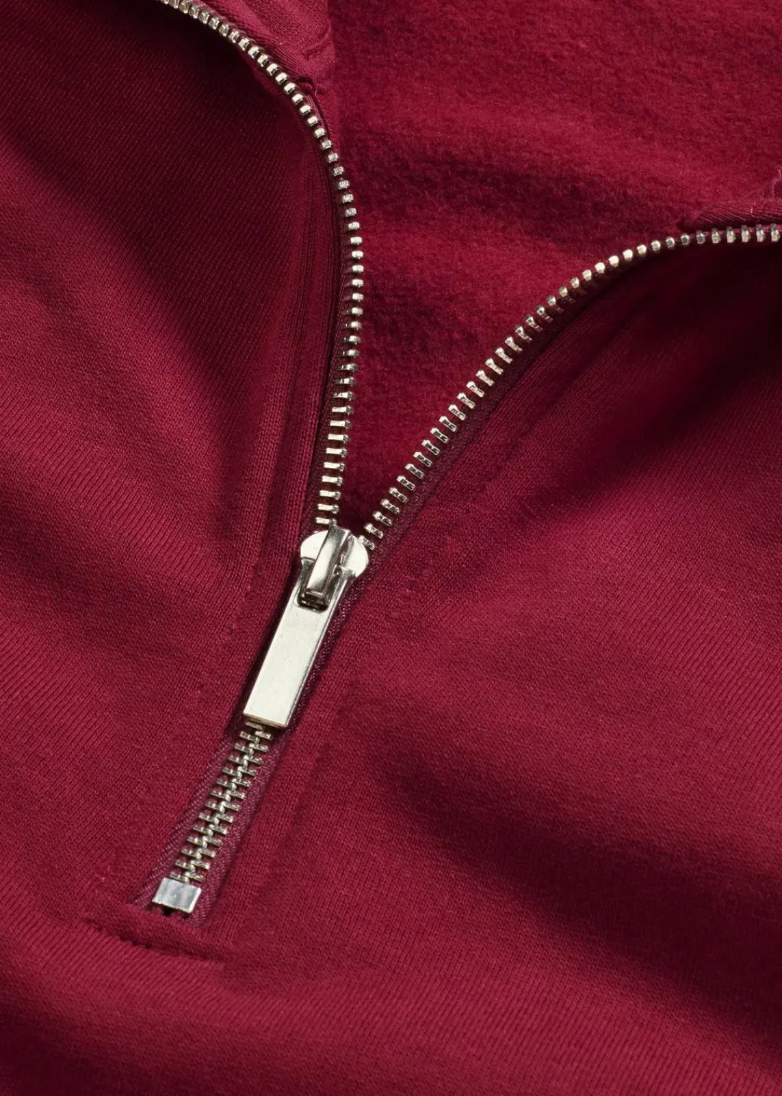 bonprix Nachhaltigere Materialien^Oversize-Sweatshirt mit Reißverschluss pflaumenrot
