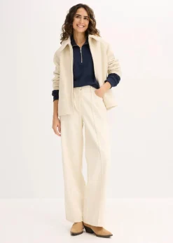 bonprix Nachhaltigere Materialien^Oversize-Sweatshirt mit Reißverschluss dunkelblau