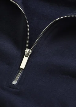 bonprix Nachhaltigere Materialien^Oversize-Sweatshirt mit Reißverschluss dunkelblau