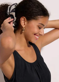bonprix Nachhaltigere Materialien|Bademode·Tankinis^Oversize-Tankinioberteil in Ballonform schwarz