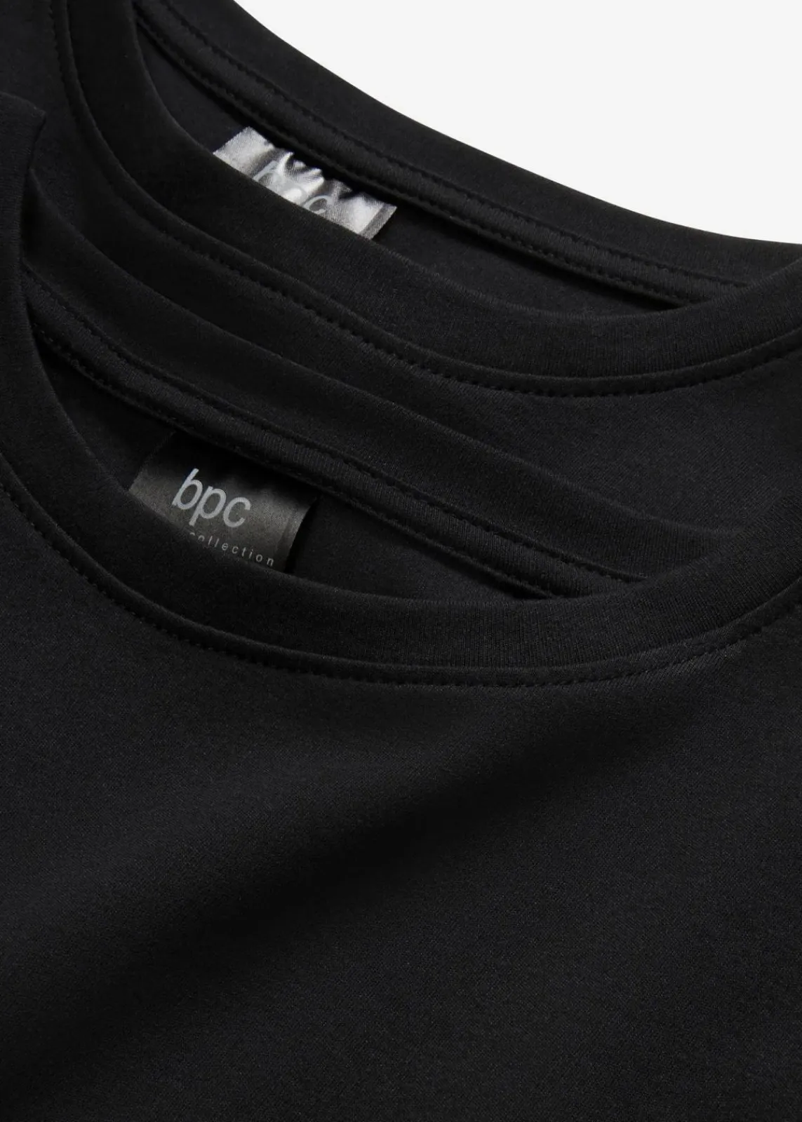 bonprix Bekleidung·Röcke|Bekleidung·Pullover & Strickjacken^Oversize-T-Shirtkleid aus reiner Baumwolle (2er Pack) schwarz + schwarz