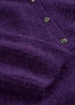 bonprix Pullover & Strickjacken|Premium^Oversize-Wollpullover mit Alpaka tieflila