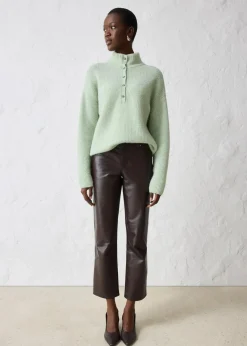 bonprix Bekleidung·Umstandsmode|Strickmode^Oversize-Wollpullover mit Alpaka softsalbei