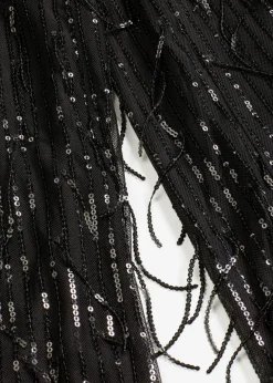 bonprix Bekleidung·Kleider|Hosen^Paillettenhose mit Fransen schwarz