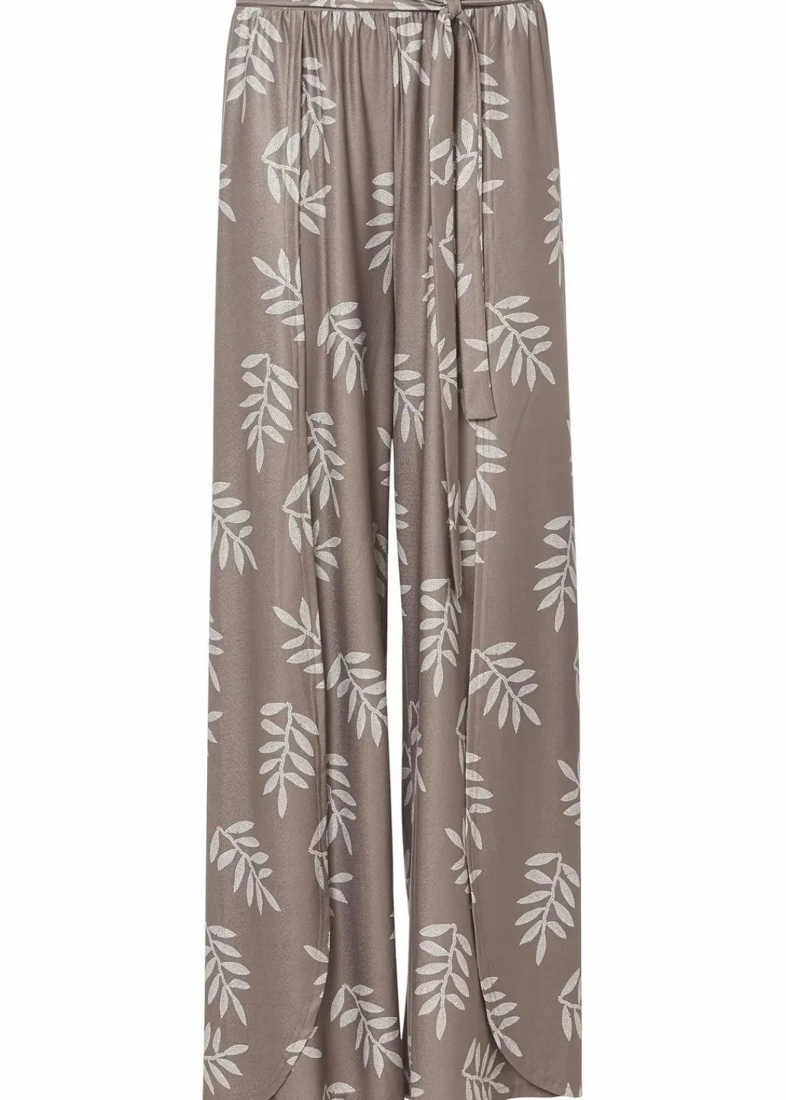 bonprix Bekleidung·Kleider|Hosen^Palazzo-Hose taupe/wollweiß bedruckt