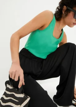 bonprix Bekleidung·Kleider|Hosen^Palazzo-Hose schwarz