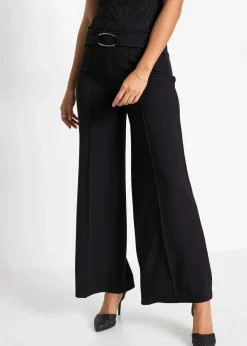bonprix Bekleidung·Kleider|Hosen^Palazzo-Hose schwarz