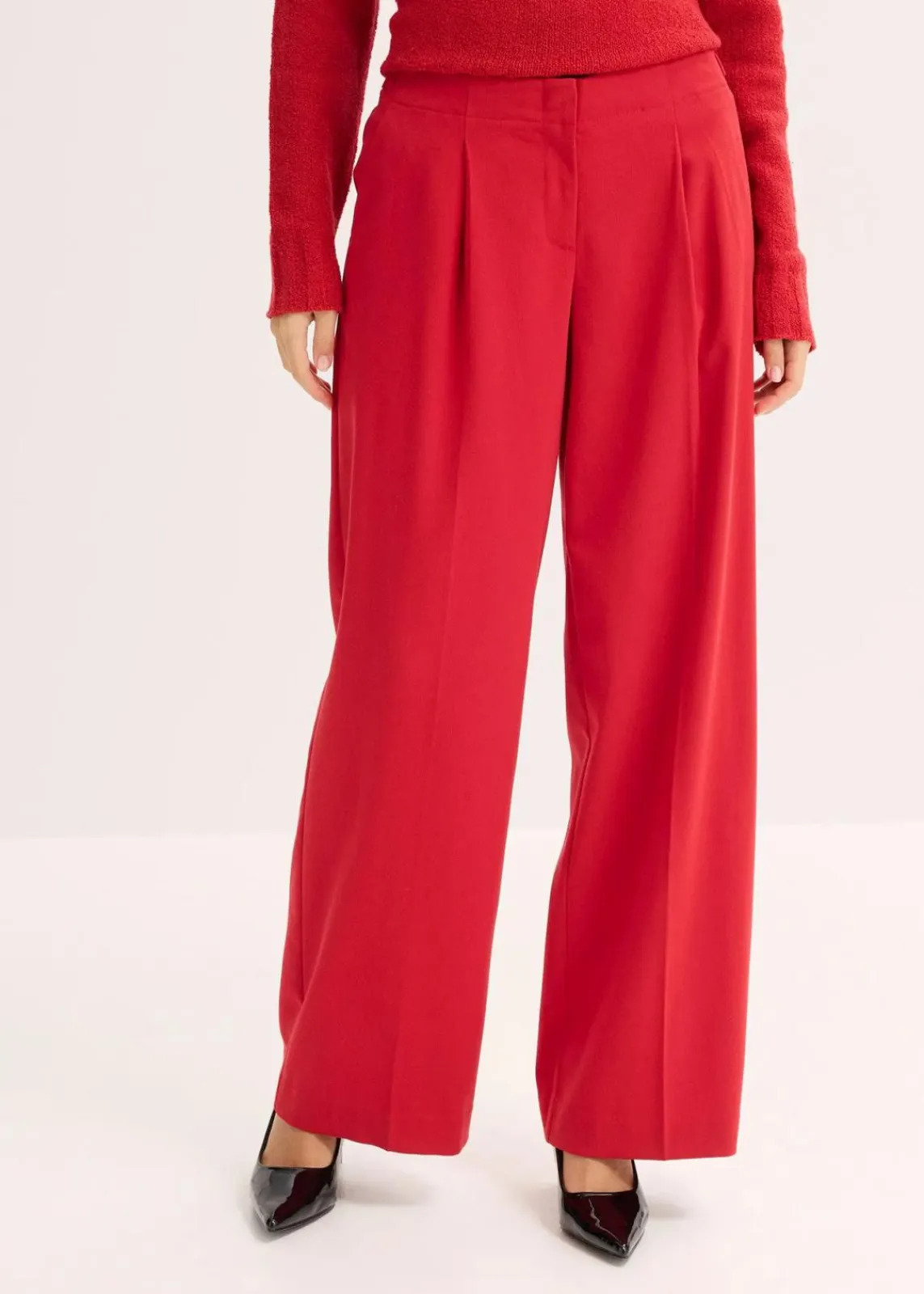 bonprix Hosen|Nachhaltigere Materialien^Palazzo-Hose chillirot