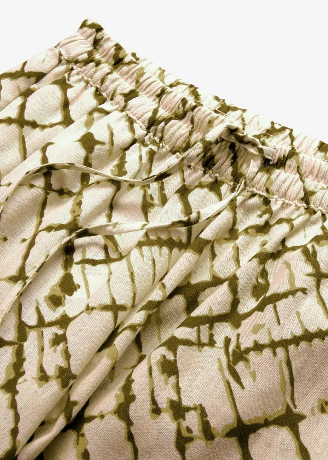 bonprix Bekleidung·Kleider|Hosen^Palazzo-Hose dunkelmoos/natur batik