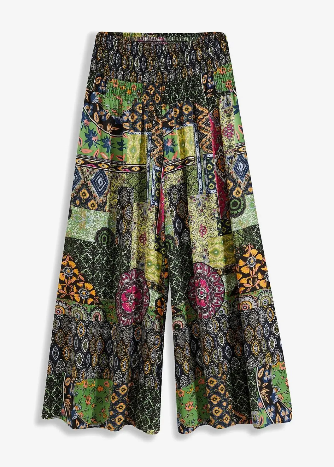 bonprix Bekleidung·Kleider|Hosen^Palazzo-Hose grün/blau paisley