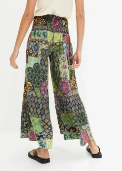 bonprix Bekleidung·Kleider|Hosen^Palazzo-Hose grün/blau paisley