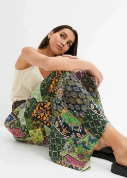 bonprix Bekleidung·Kleider|Hosen^Palazzo-Hose grün/blau paisley
